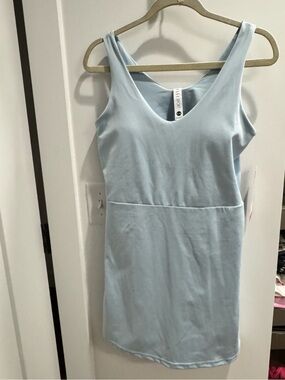Elle Sport light blue active wear dress with built in shorts NWT